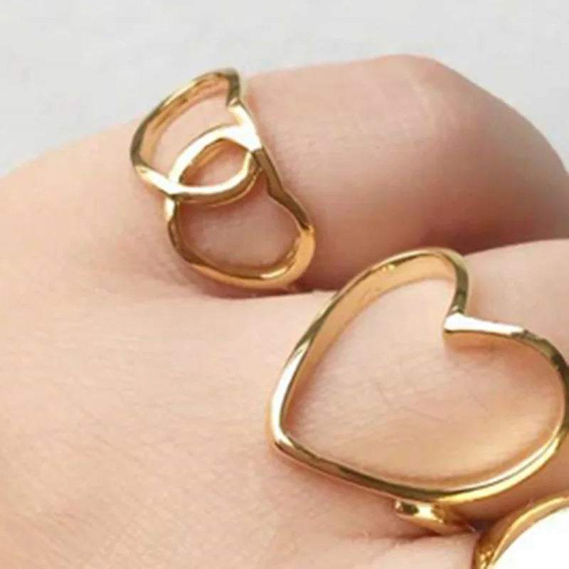 DOUBLE HEART RING