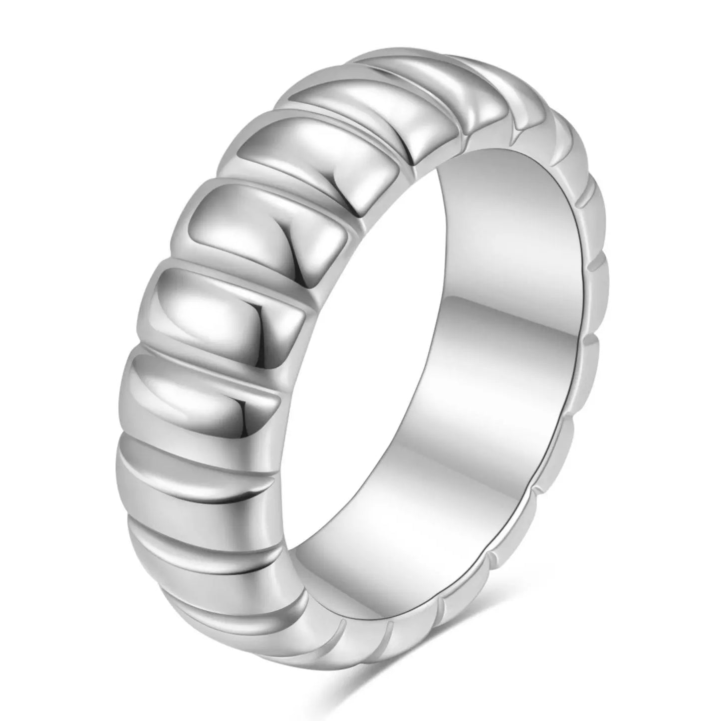 WAVE DOME LINE RING