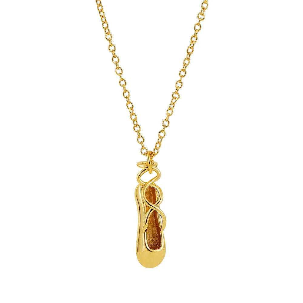 DAINTY BALLET SHOE NECKLACE
