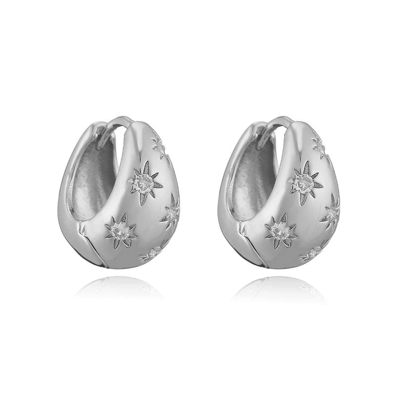 SUN ZIRCONIA EARRINGS