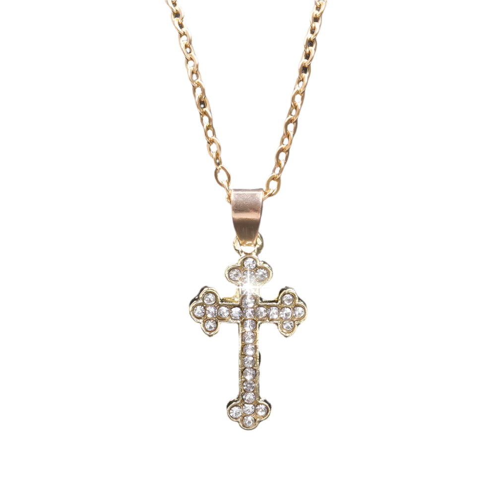 RHINESTONE CHRIST CHRAM NECKLACE
