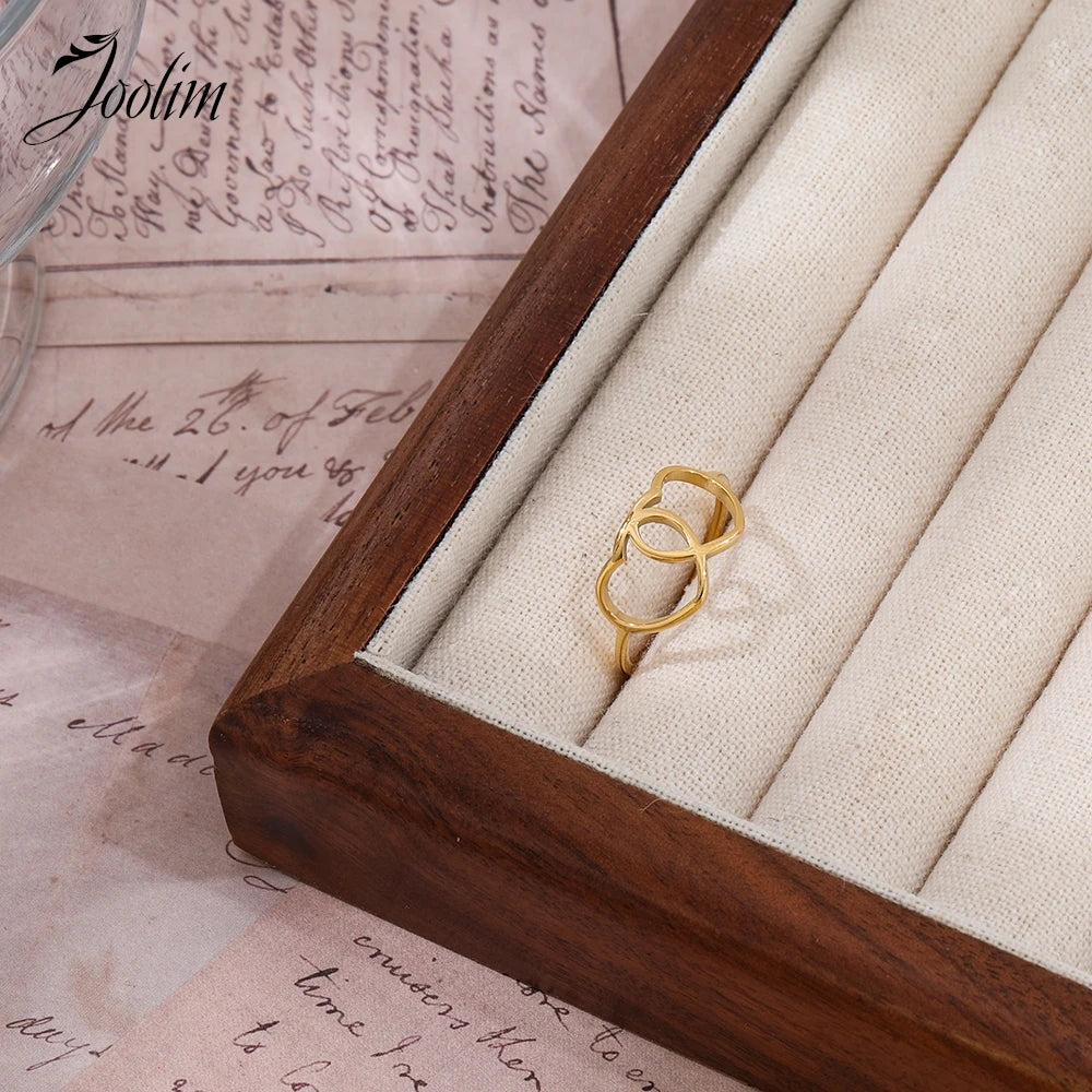 DOUBLE HEART RING