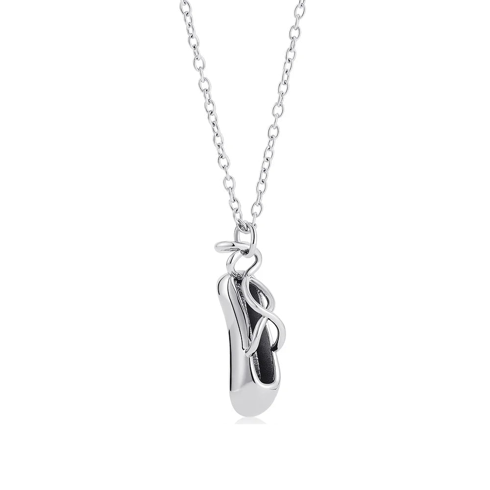 DAINTY BALLET SHOE NECKLACE