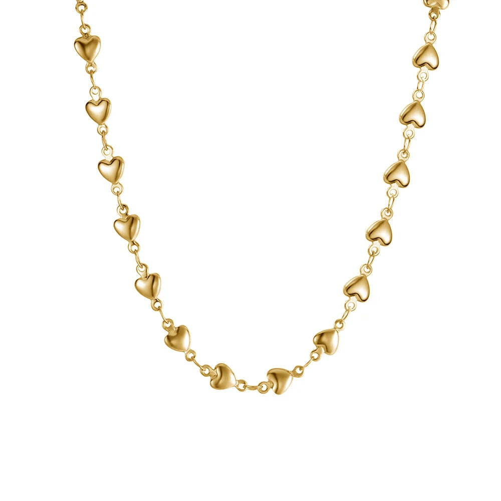 BEADED HEART NECKLACE