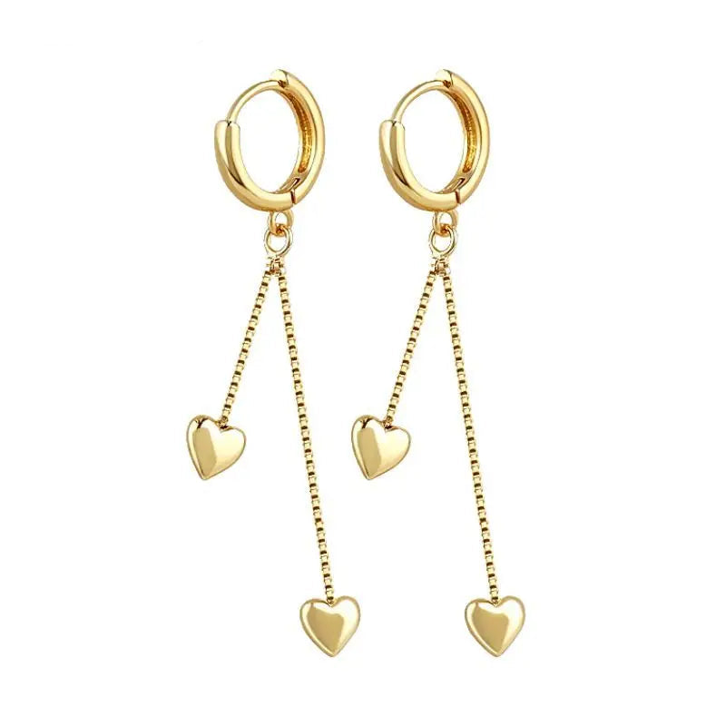DOUBLE HEART EARRINGS