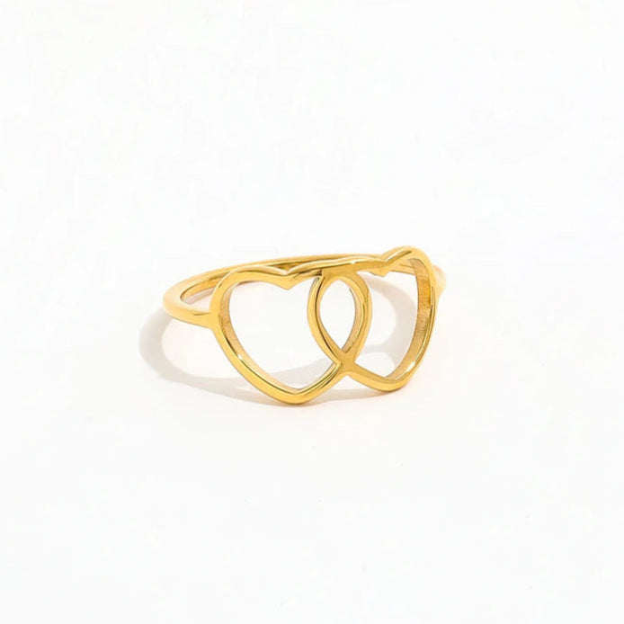 DOUBLE HEART RING