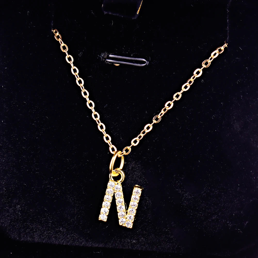 KPOP SHINING ALPHABET NECKLACE