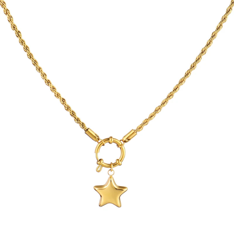 HOLLOW STAR NECKLACE