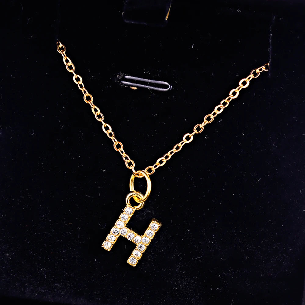 KPOP SHINING ALPHABET NECKLACE