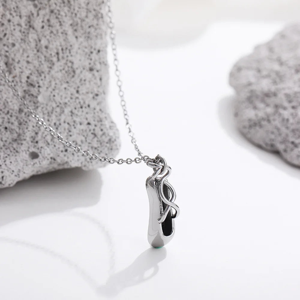 DAINTY BALLET SHOE NECKLACE