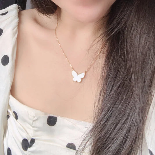 SEA SHELL BUTTERFLY NECKLACE