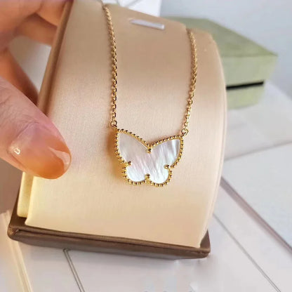 SEA SHELL BUTTERFLY NECKLACE