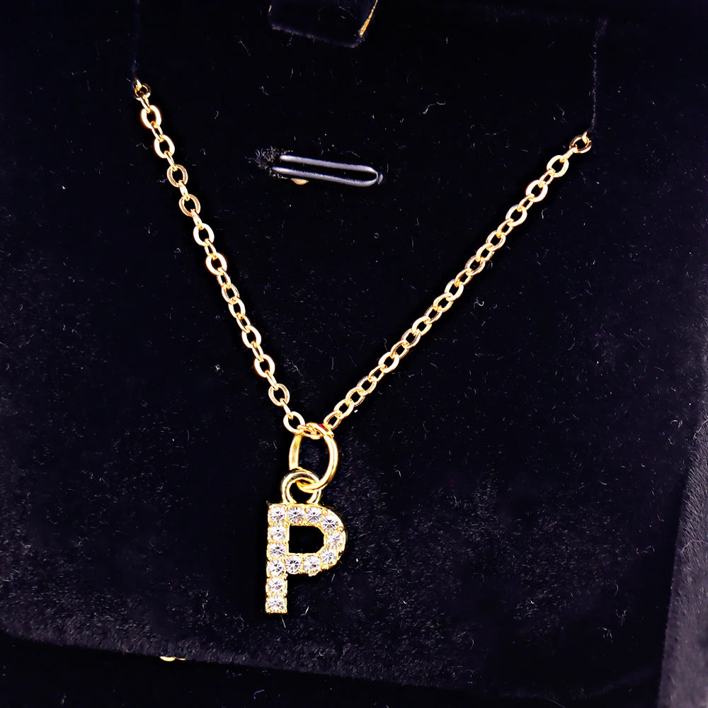 KPOP SHINING ALPHABET NECKLACE
