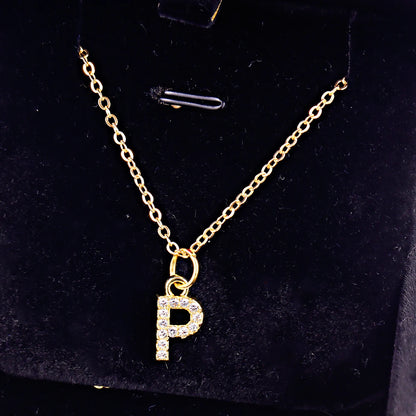 KPOP SHINING ALPHABET NECKLACE
