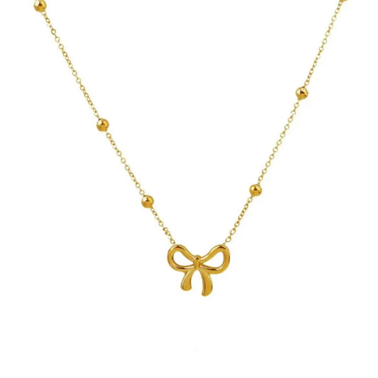 BOWKNOT BEADS NECKLACE