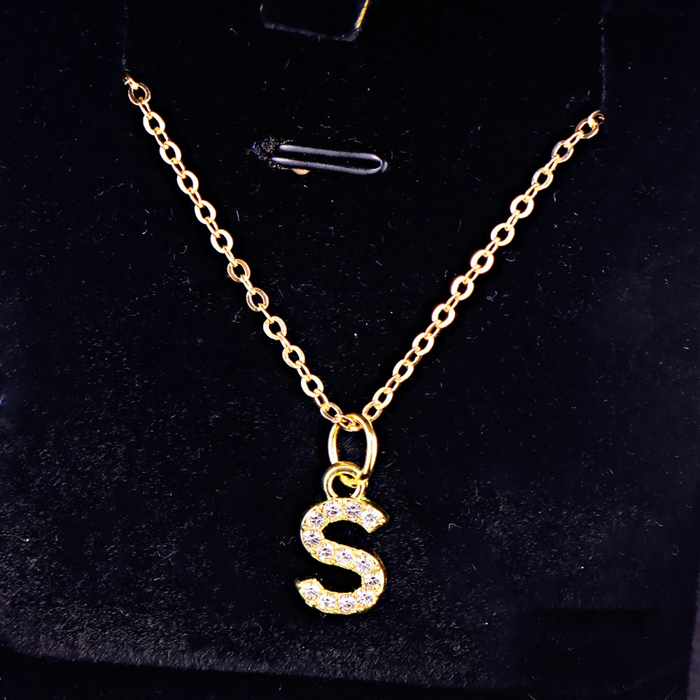 KPOP SHINING ALPHABET NECKLACE