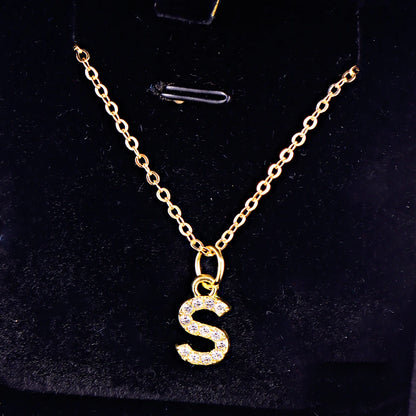 KPOP SHINING ALPHABET NECKLACE