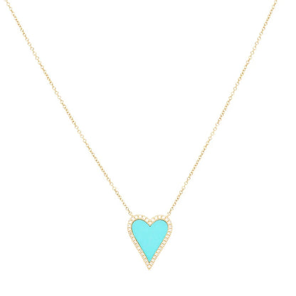 HEART STONE CALVICLE NECKLACE