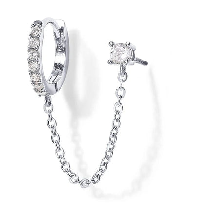 TOW HOLE EARRINGS (1PC)