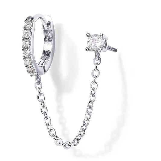 TOW HOLE EARRINGS (1PC)
