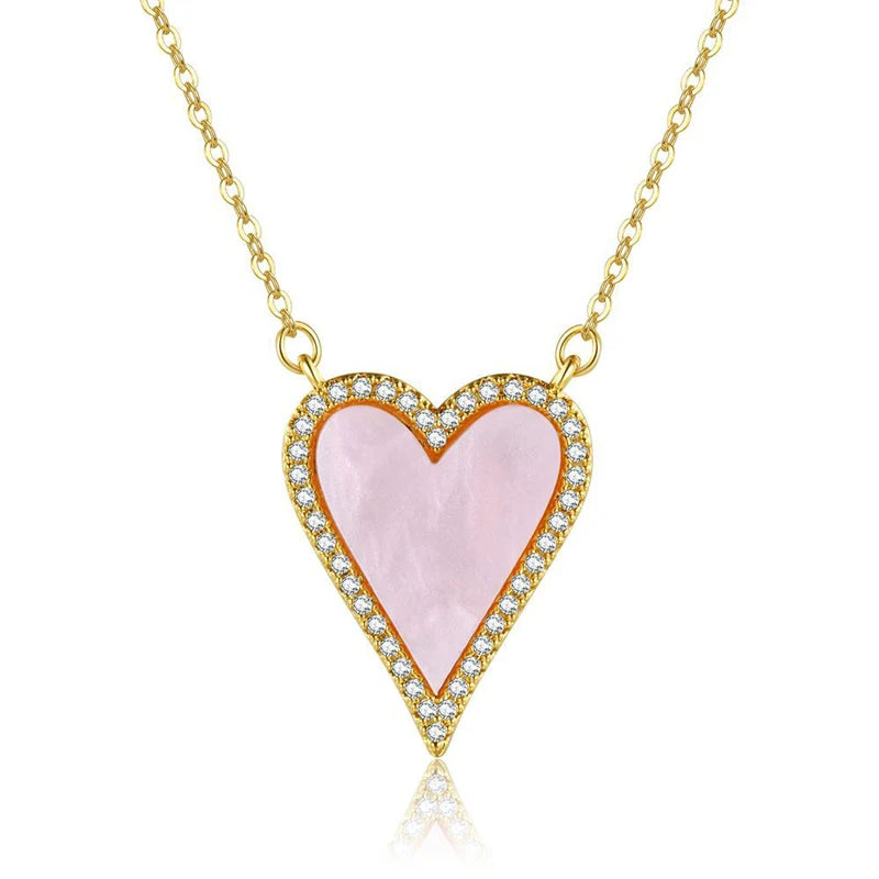 HEART STONE CALVICLE NECKLACE