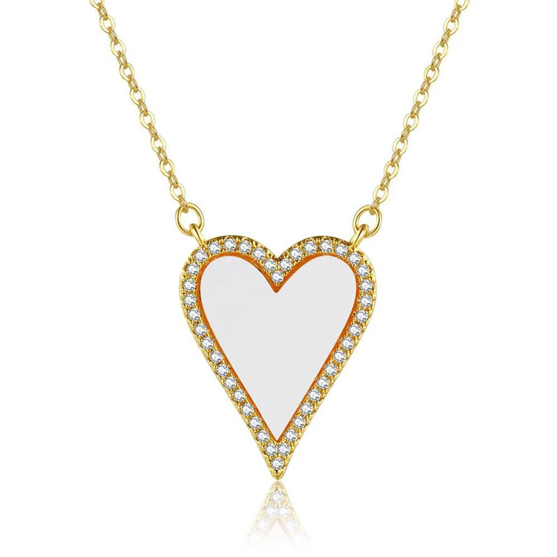 HEART STONE CALVICLE NECKLACE