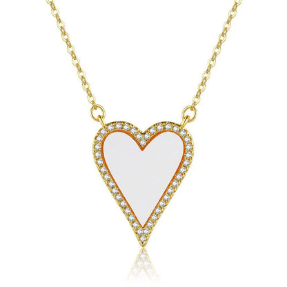 HEART STONE CALVICLE NECKLACE