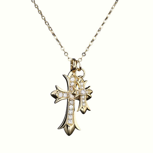 CROSS CUBIC PUNK NECKLACE
