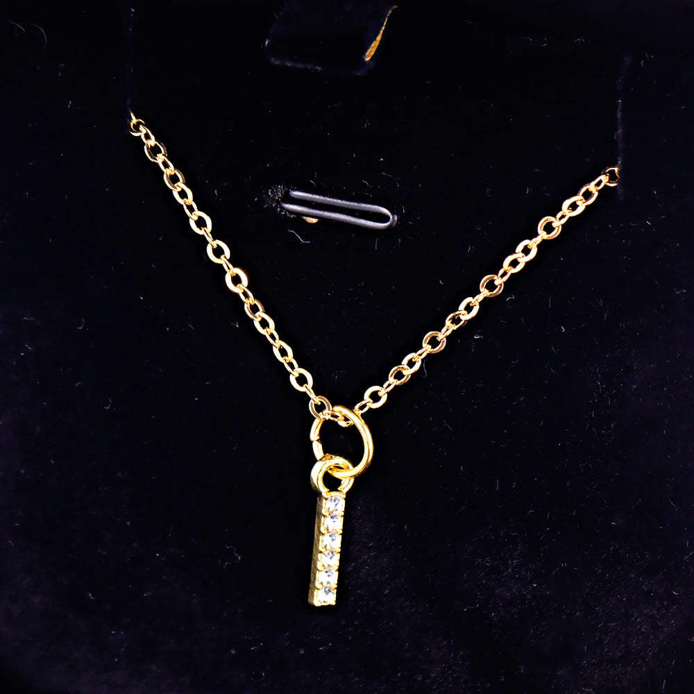 KPOP SHINING ALPHABET NECKLACE