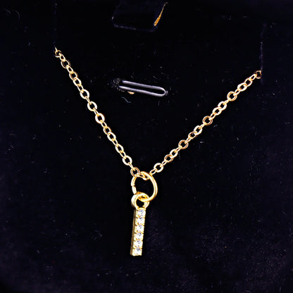KPOP SHINING ALPHABET NECKLACE