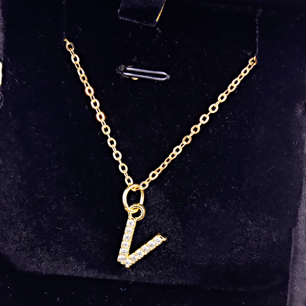 KPOP SHINING ALPHABET NECKLACE