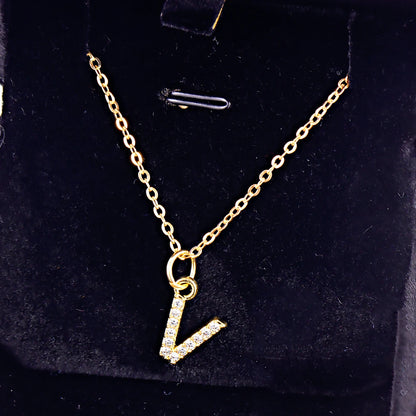 KPOP SHINING ALPHABET NECKLACE