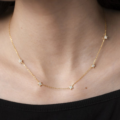 STAR PAVE CHRAM NECKLACE