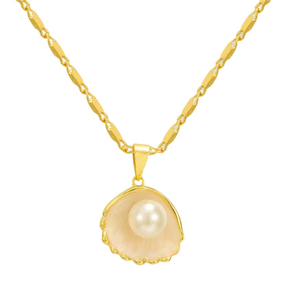SEASHELL PAERL NECKLACE