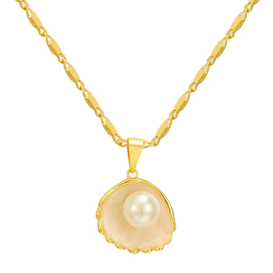 SEASHELL PAERL NECKLACE