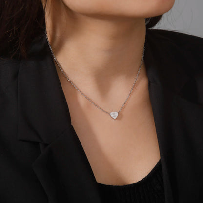 HEART LETTER NECKLACE
