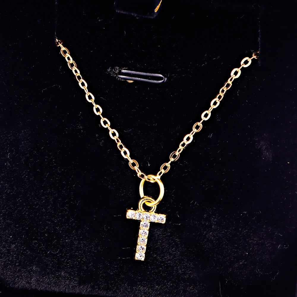 KPOP SHINING ALPHABET NECKLACE
