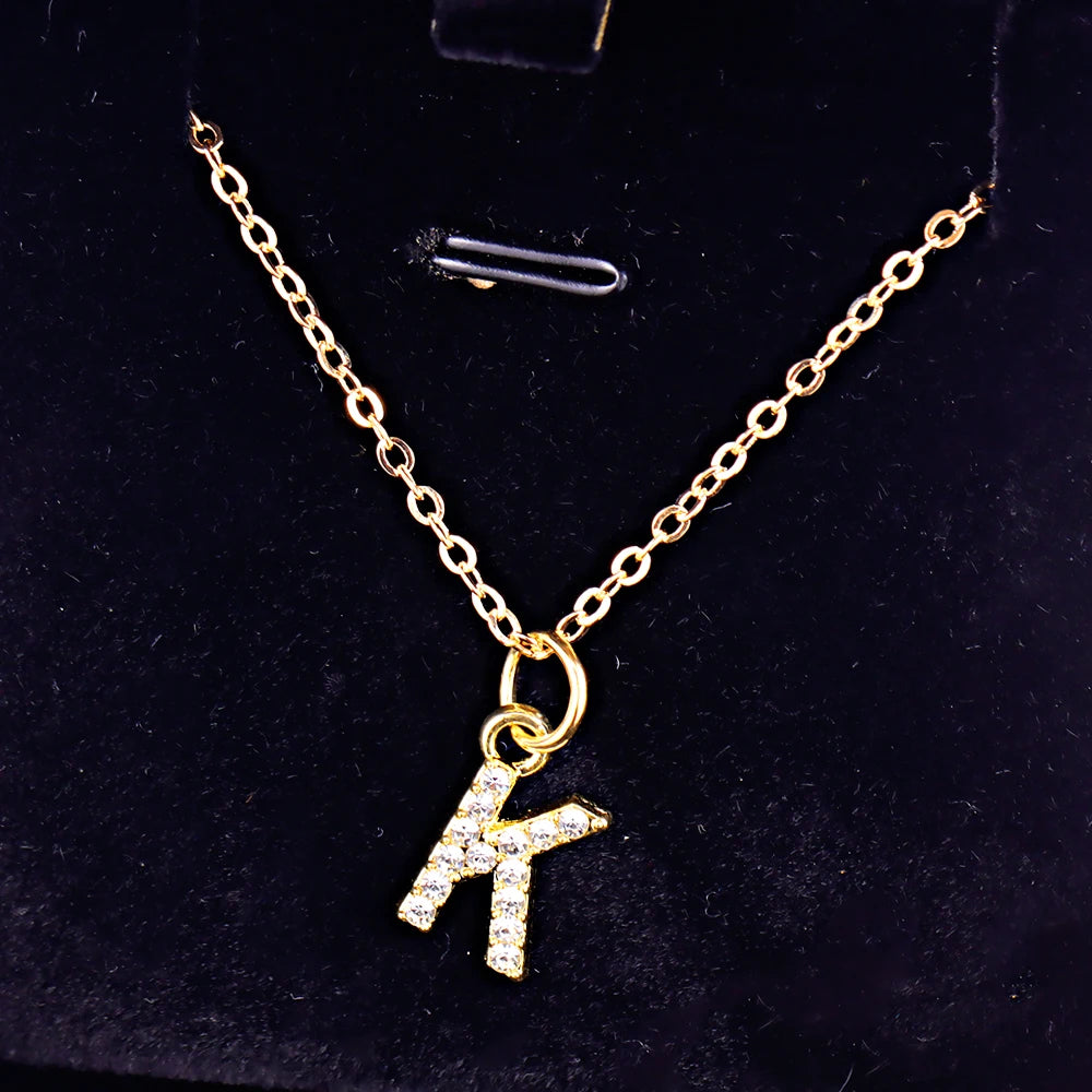 KPOP SHINING ALPHABET NECKLACE
