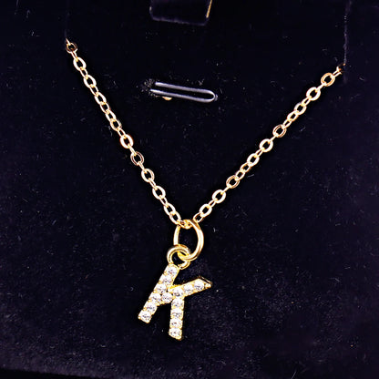 KPOP SHINING ALPHABET NECKLACE