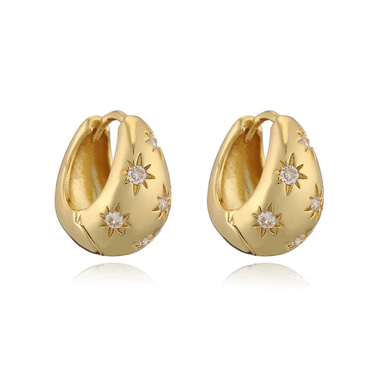 SUN ZIRCONIA EARRINGS