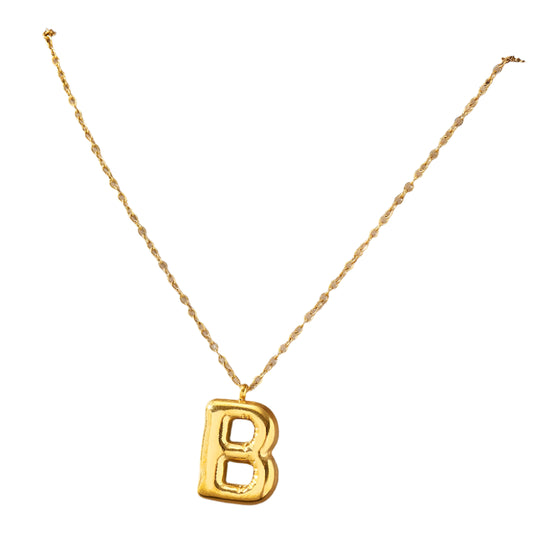 HOLLOW LETTER NECKLACE