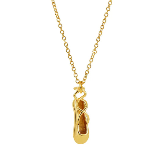 DAINTY BALLET SHOE NECKLACE