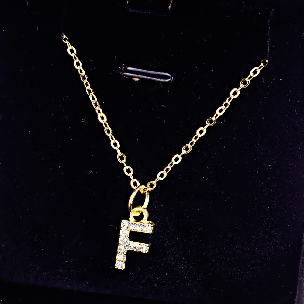 KPOP SHINING ALPHABET NECKLACE