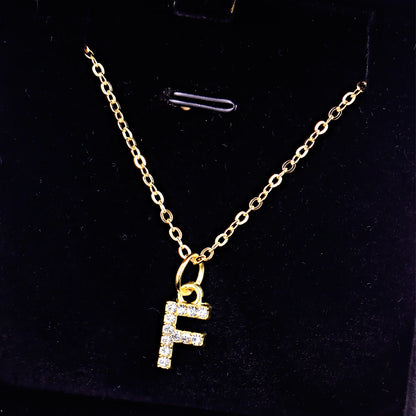 KPOP SHINING ALPHABET NECKLACE