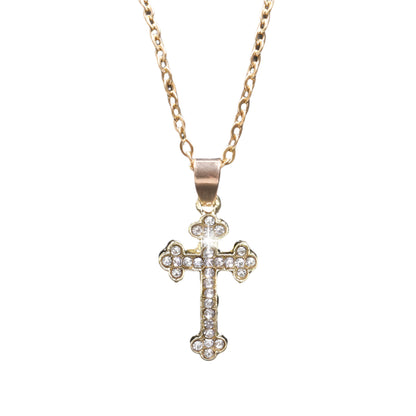 RHINESTONE CHRIST CHRAM NECKLACE