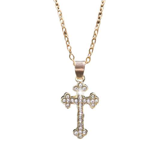 RHINESTONE CHRIST CHRAM NECKLACE