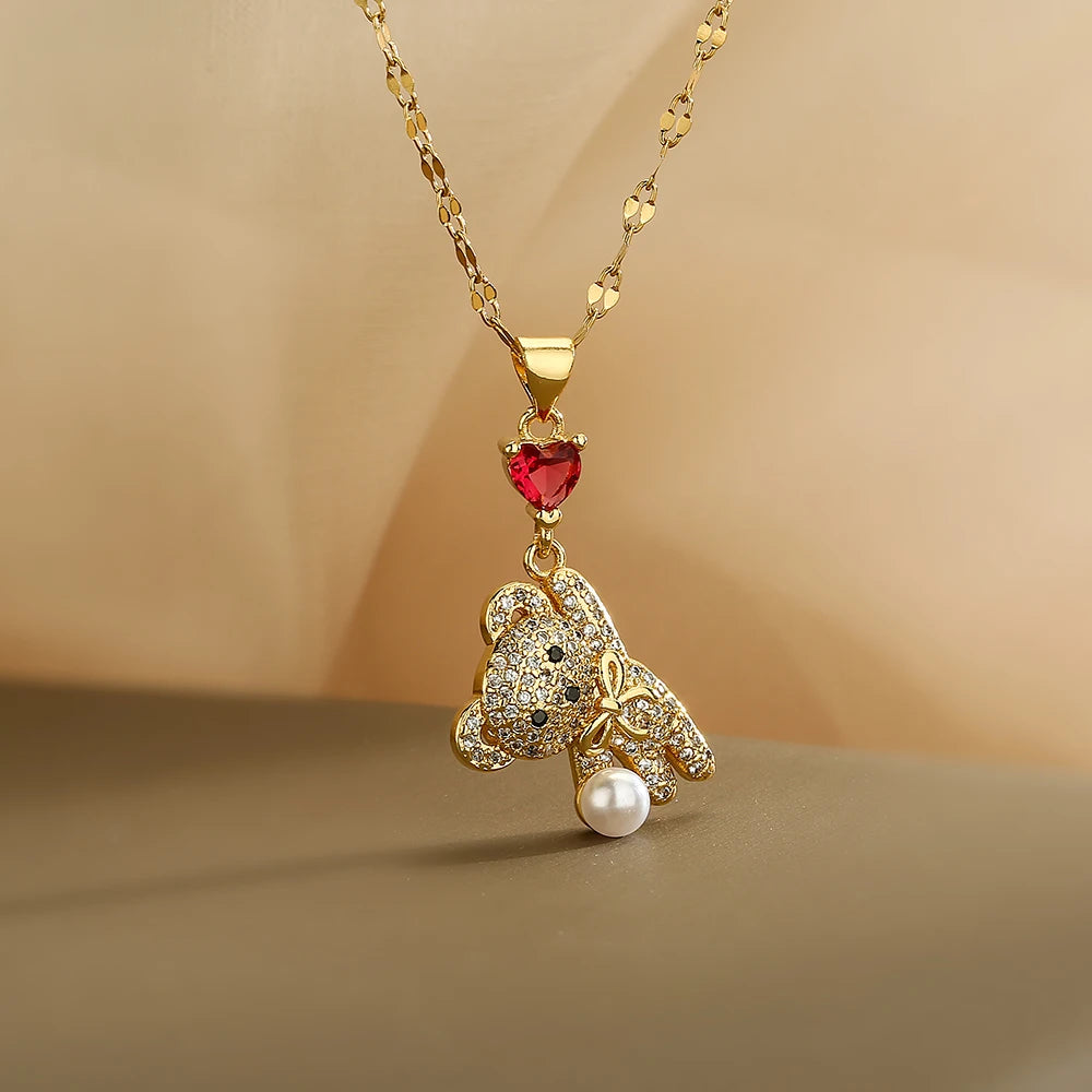 CUTE BEAR NECKLACE