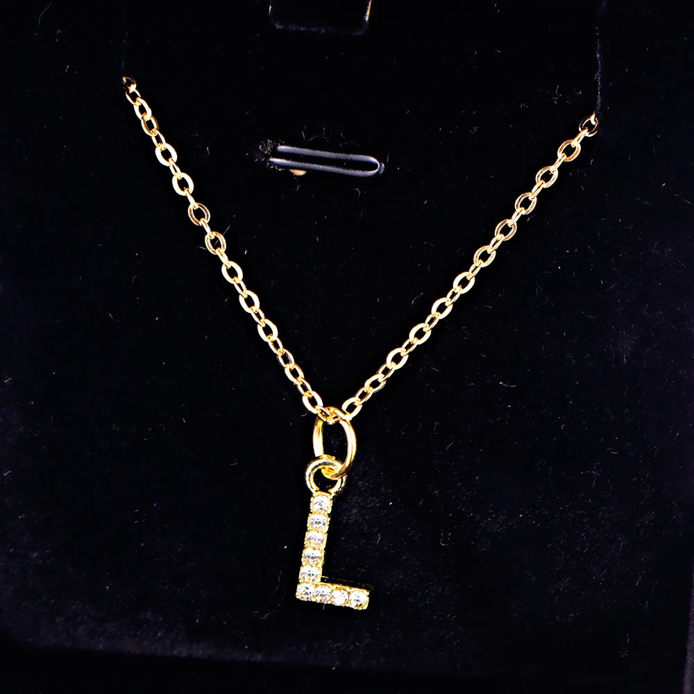 KPOP SHINING ALPHABET NECKLACE