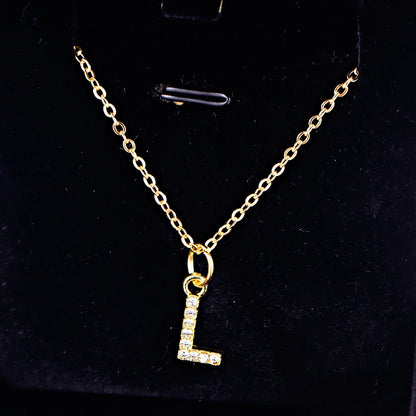 KPOP SHINING ALPHABET NECKLACE