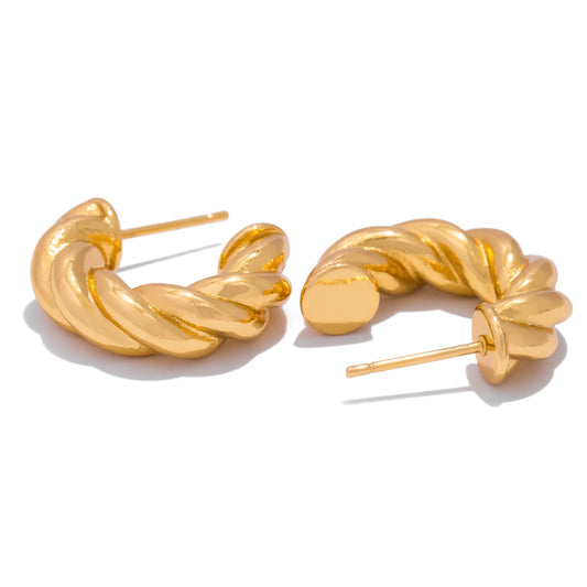WOVEN TWIST EARRINGS
